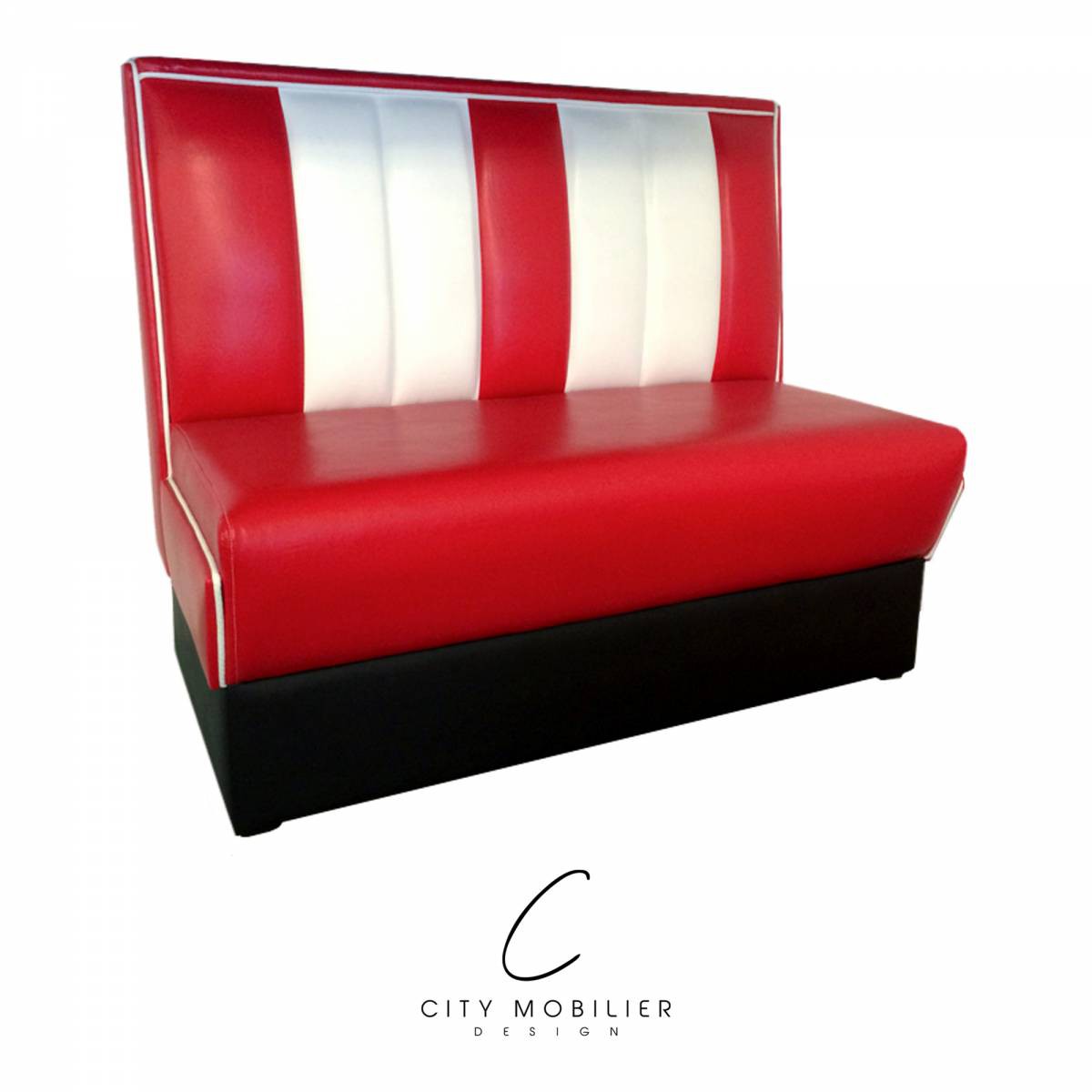 Banquette en arrondi pour hôtel bar lounge - City Mobilier