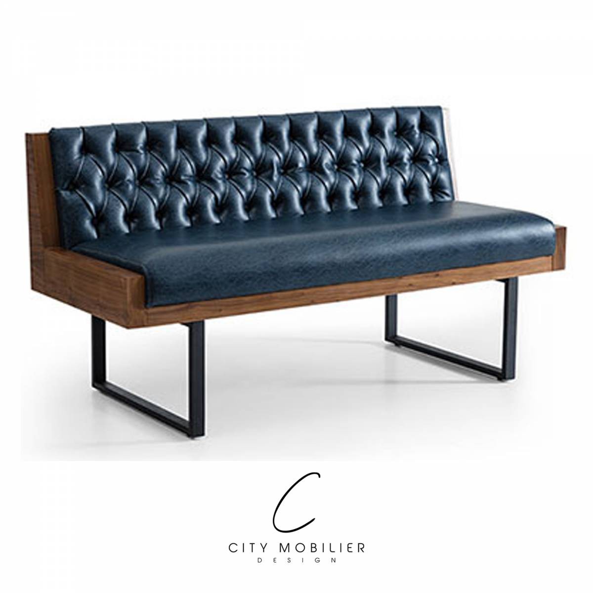 Banquette capitonnée style industriel pour bar restaurant : ASOS