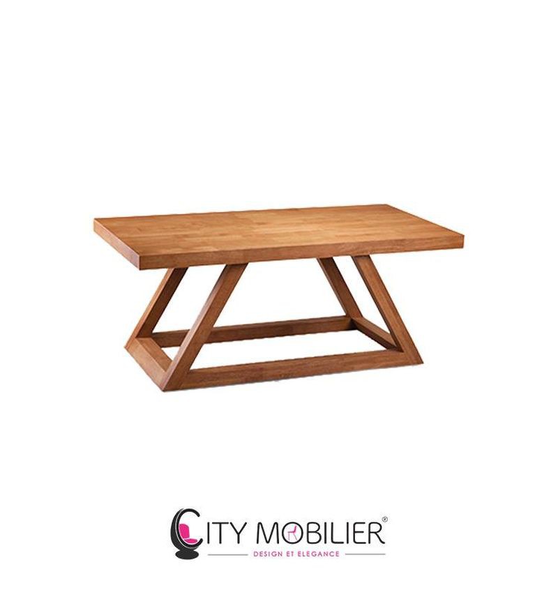 Table basse contemporaine en bois naturel pour CHR : ANEMON Big