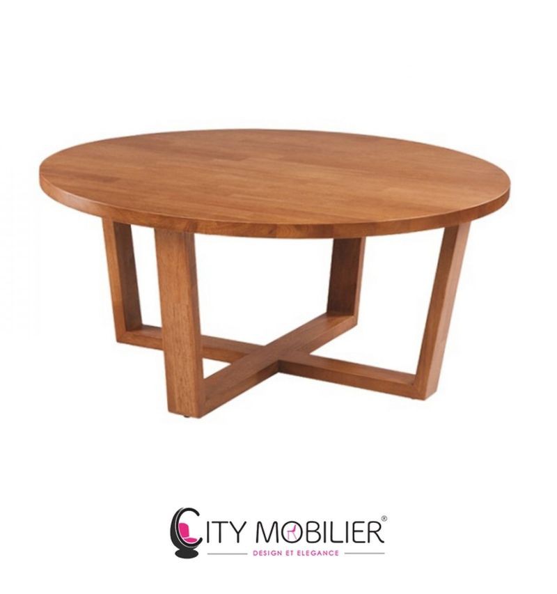 Table basse ronde en bois : KELLER à Lyon