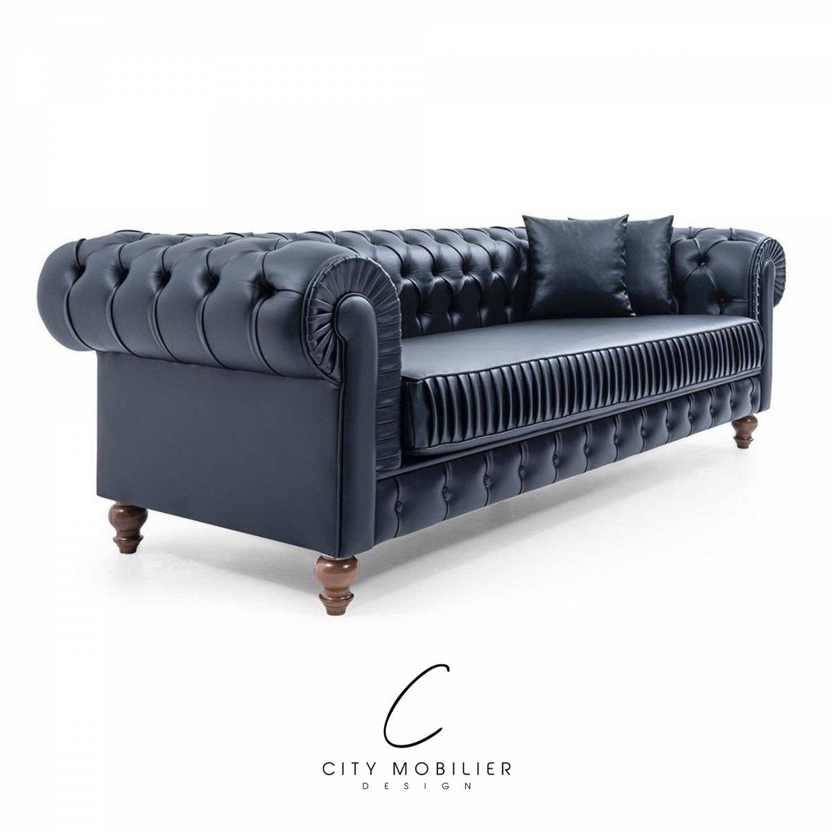 Canapé Chesterfield sur-mesure pour bar café restaurant