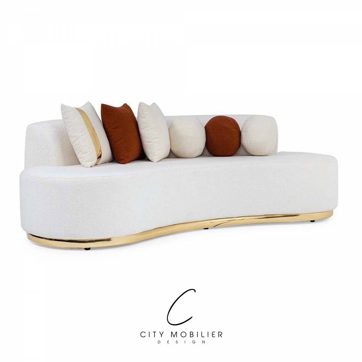 Banquette en arrondi pour hôtel et CHR : CÉLESTE