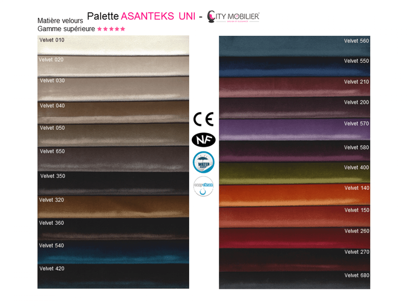 Tissus et velours pour chaises