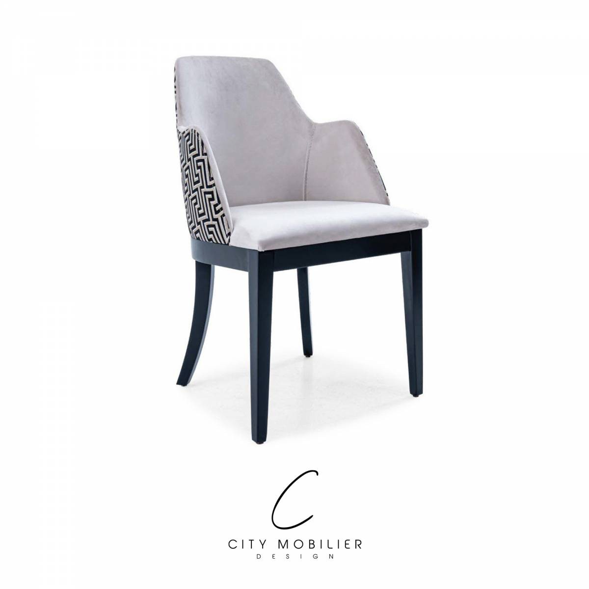 Fauteuil de table bicolore pour café, restaurant ou hôtel : MADRID