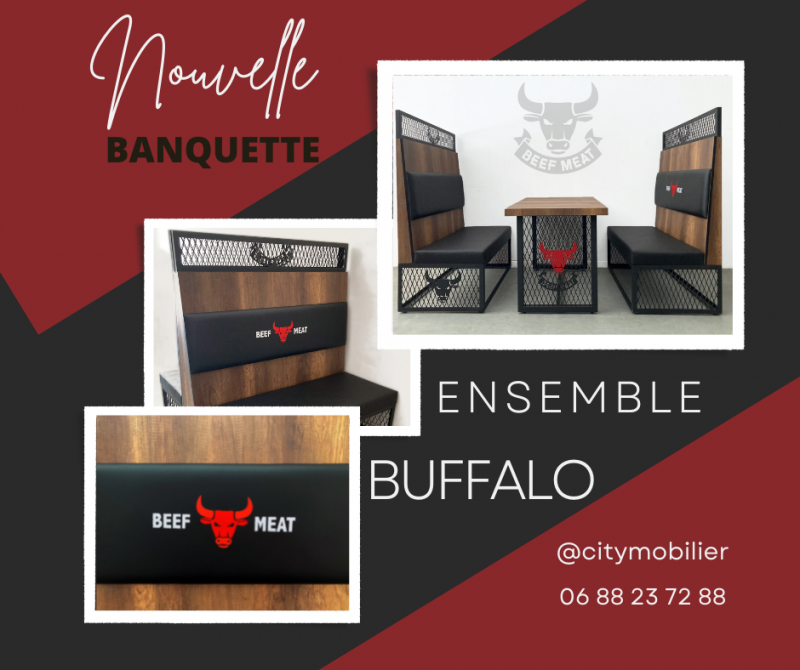 Le style industriel s'invite dans nos banquettes