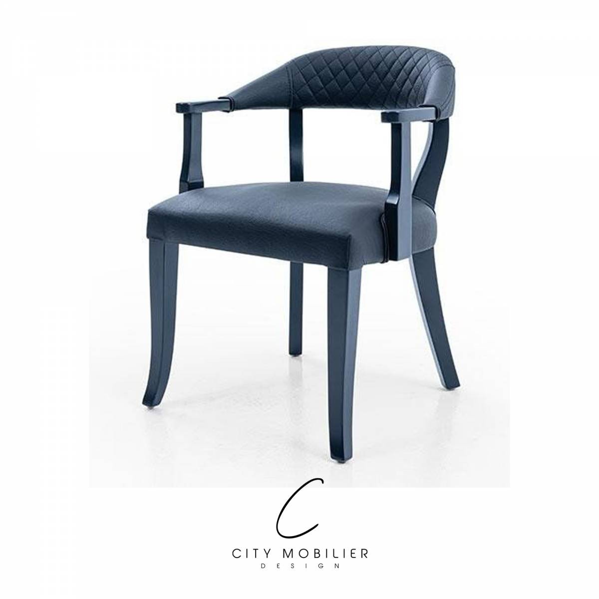 Fauteuil de restaurant bleu : LAGOS