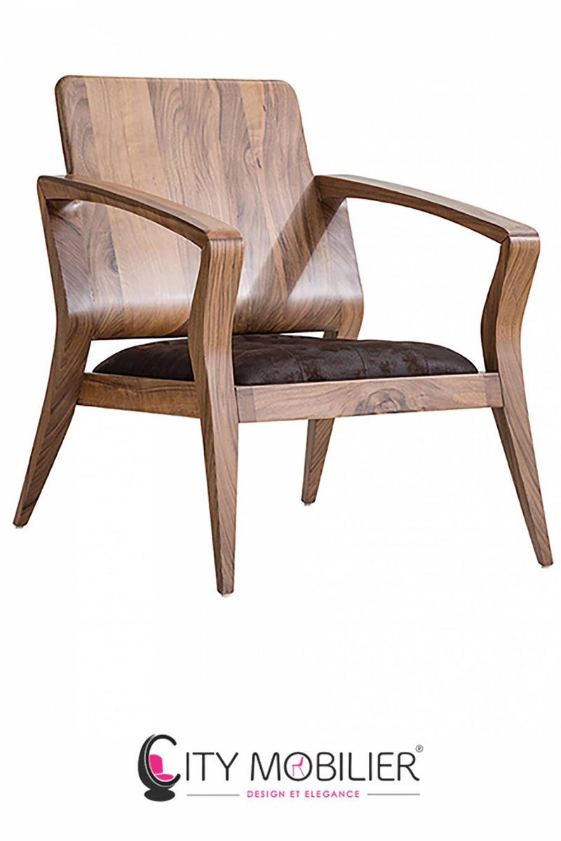 Fauteuil de restaurant en tissus et simili cuir : LOTTI