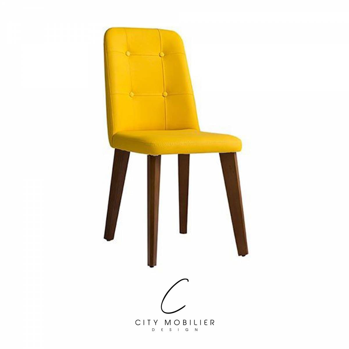 Chaise de restaurant jaune ou personnalisable : EXEN