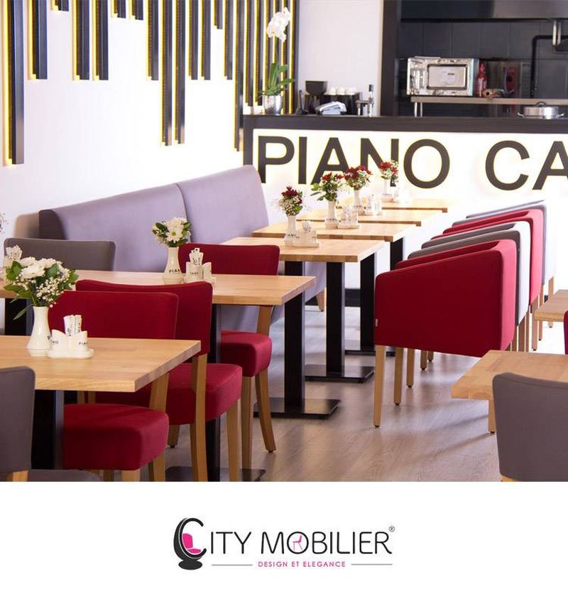 Réalisation avec mobilier design : Café Piano - Istambul