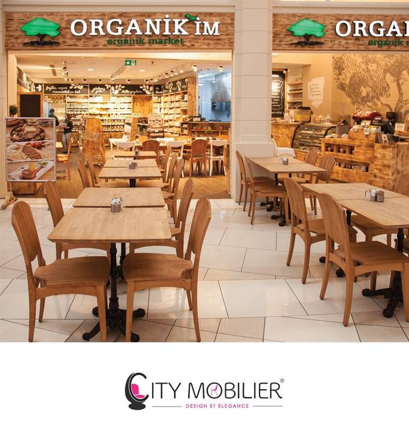 ESPACE DE RESTAURATION BIO ET MOBILIER DURABLE : ORGANIK, AKASYA Istanbul