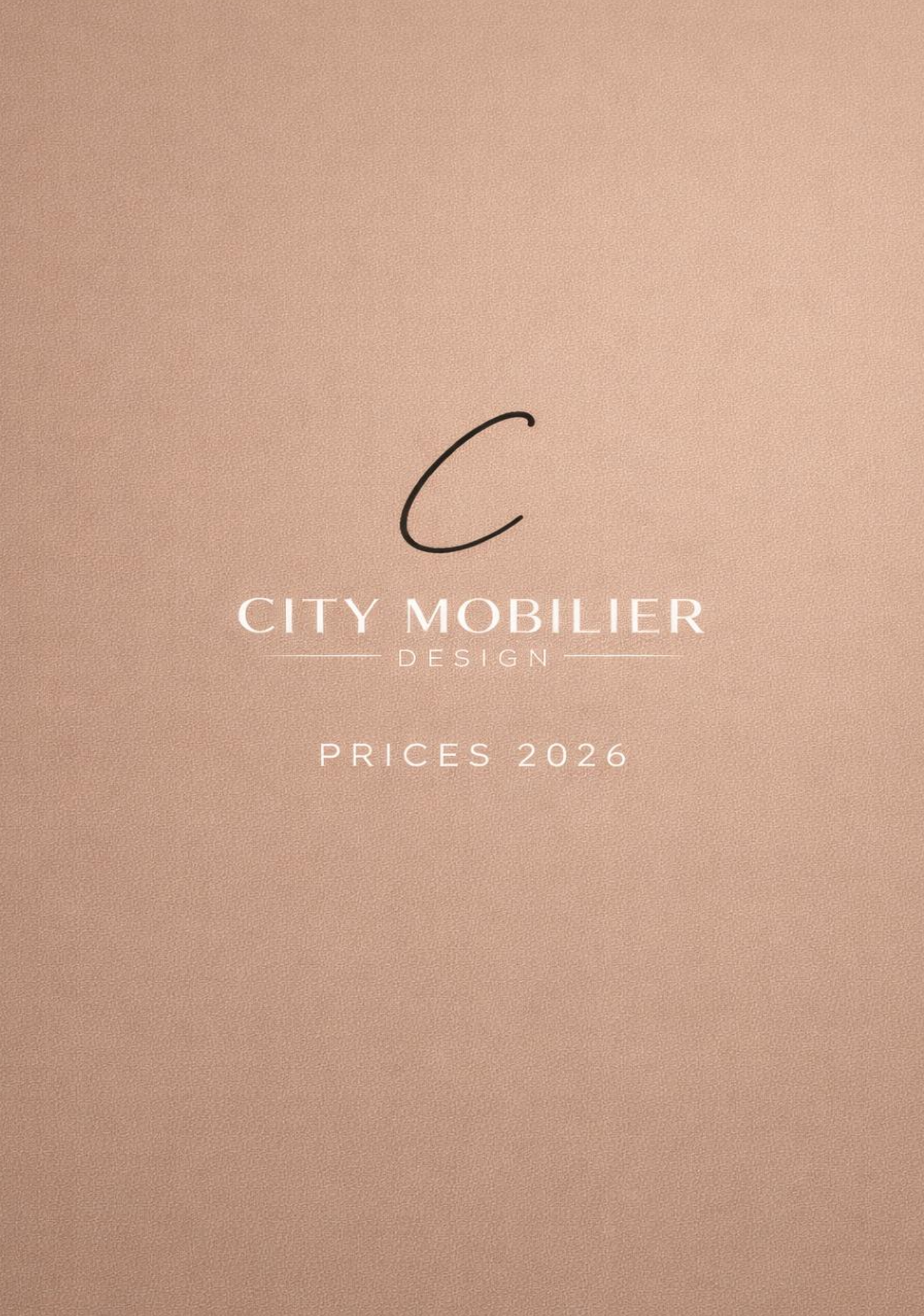 CITY MOBILIER 2026 € PRICES LIST